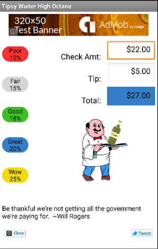 Tipsy Waiter Tip Calc - New