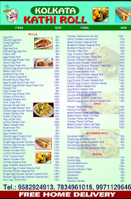 Kolkata Kathi Roll menu 6