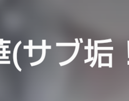 サブ垢作りました！