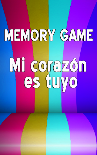 Mi Corazon Es Tuyo Memory Game