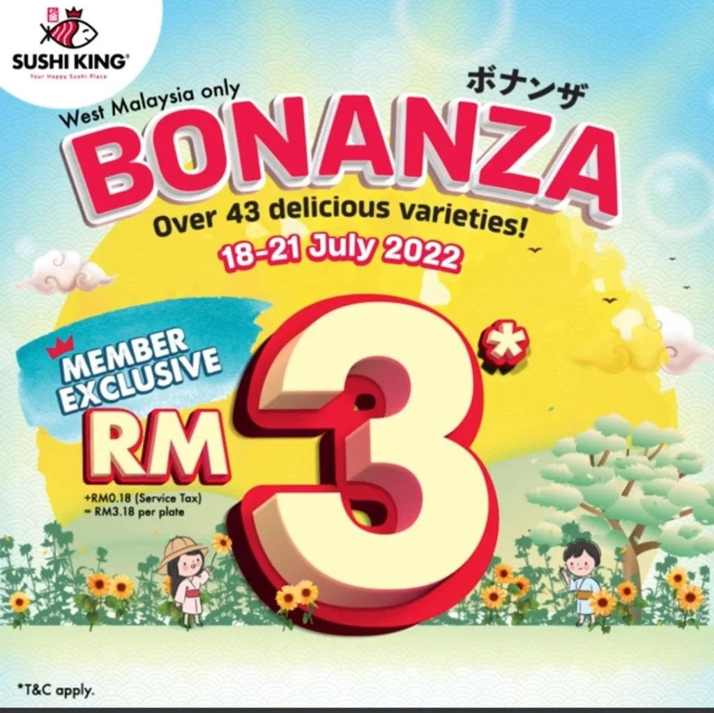 Sushi King Bonanza Promotion