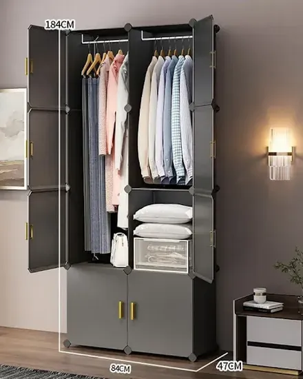 Organizer Bedroom Closet Partitions Clothes Storage Porta... - 3