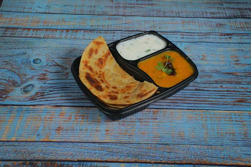 Dal Tadka With Lachha Paratha