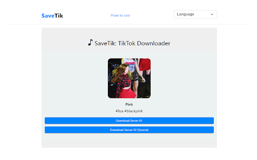 SaveTik - Tik Tok Downloader