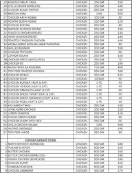 Green Chick Chop menu 2