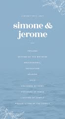 Simone & Jerome - Wedding Announcement item