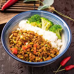 Sour Green Bean With Minced Pork Rice Bowl