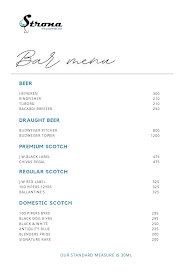 Strona Bar menu 1