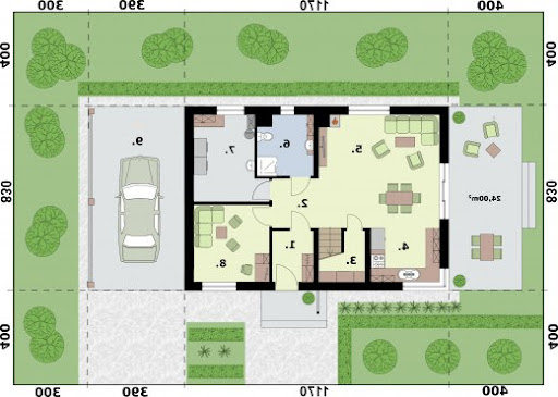 Trypolis 8A - Rzut parteru