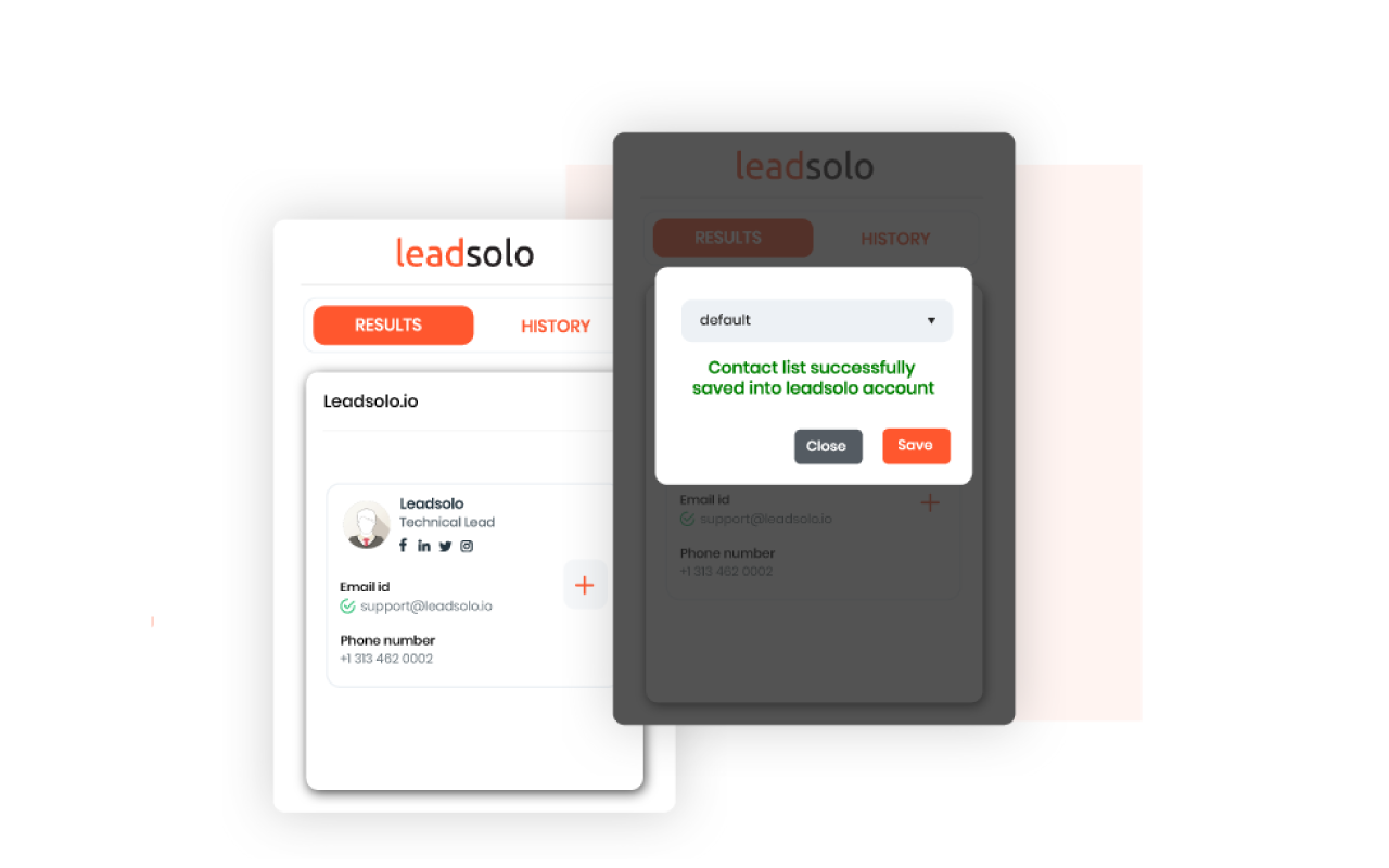 Leadsolo Browser Plugin Preview image 2