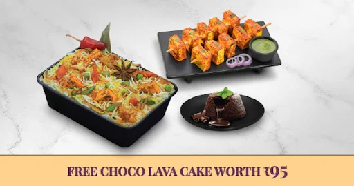 Any Biryani + Any Starter [FREE Choco Lava Cake]