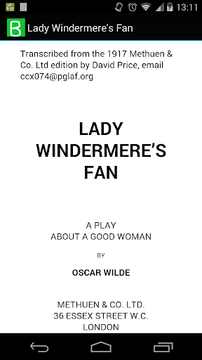 Lady Windermere's Fan