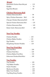 Royal Shawarma & Chinese Point menu 2