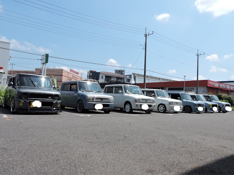 アルトラパンのホイール交換・オフ会・ドライブ・車高調整に関するカスタム事例の投稿画像3枚目