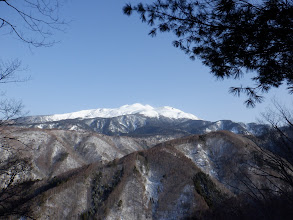 乗鞍岳は上部だけ真っ白