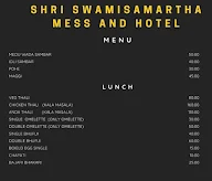 Shree Swami Samartha Mess and Hotel menu 1