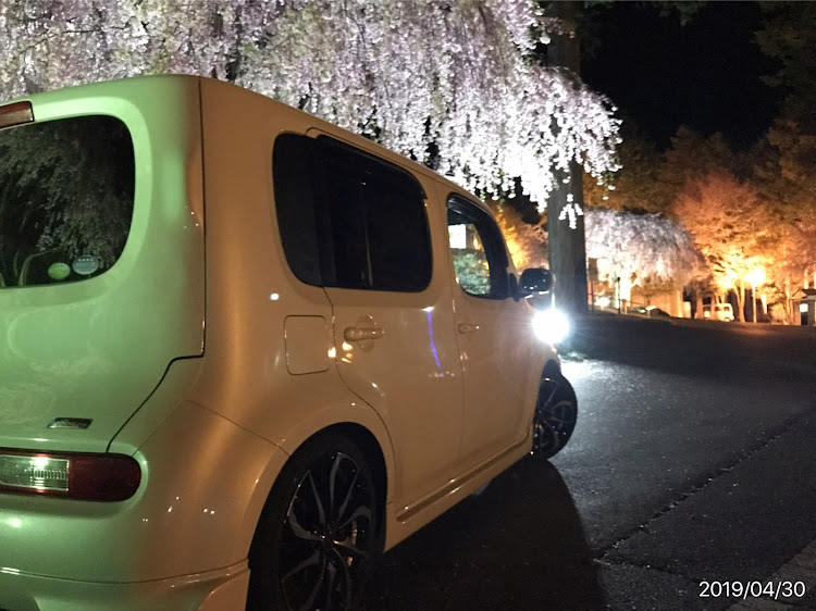 キューブの令和・平成最後・平成最後の桜・令和元年・夜桜に関するカスタム事例の投稿画像3枚目