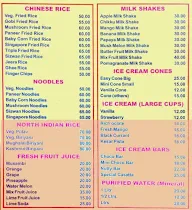 Sagarika Restaurant menu 1