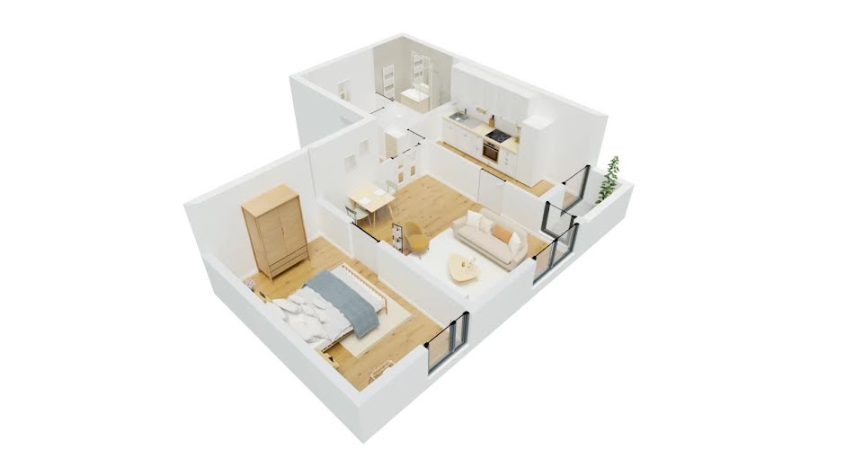 Vente appartement 2 pièces 51.59 m² à Annecy (74000), 169 800 €