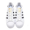 adidas originals superstar running white/core black/gold met