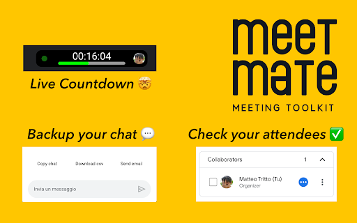 MeetMate - Google Meet tookit
