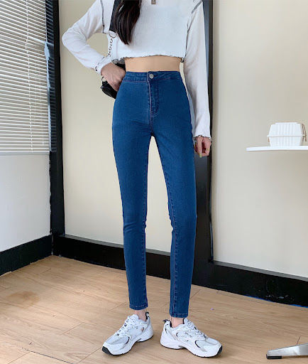 Title 6, Fashion jeans outerwear with a wrapped hip desi...
