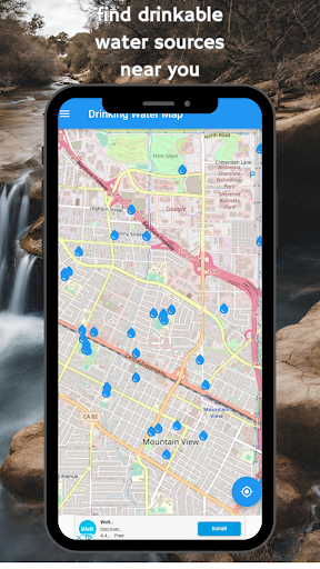 Screenshot Drinking Water Map