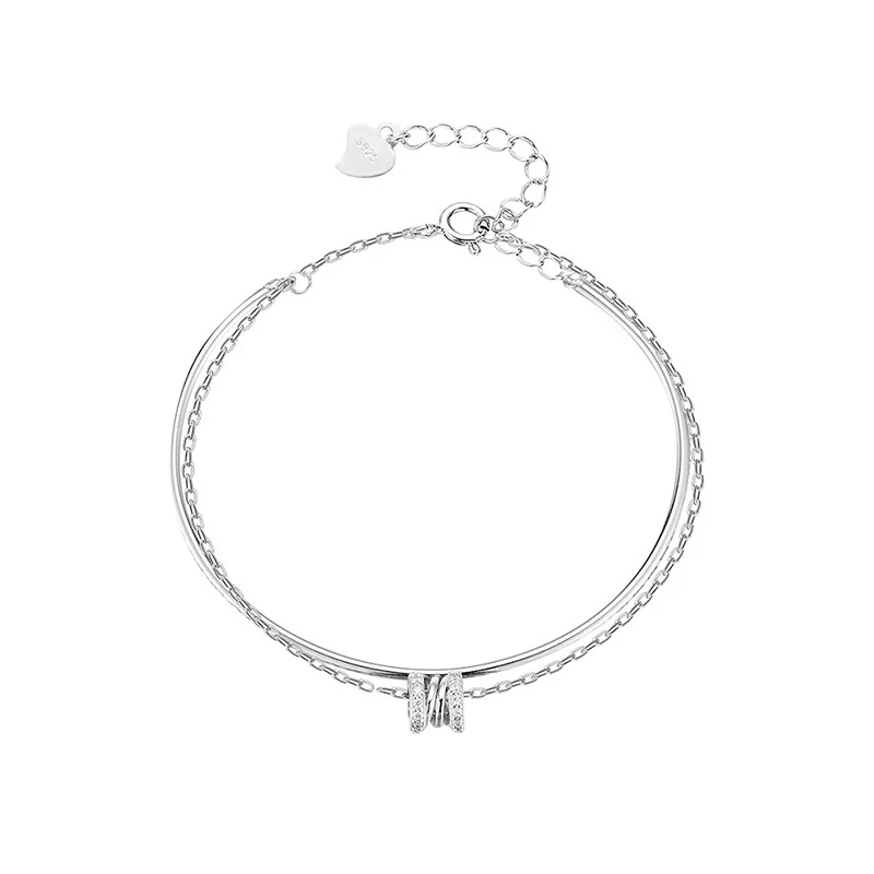 Title 4, Bracelet de taille argenté pour femme Design sp...