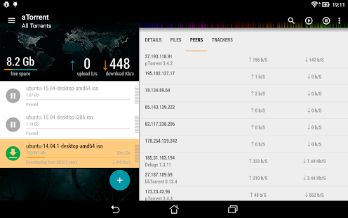 aTorrent - torrent downloader Screenshot