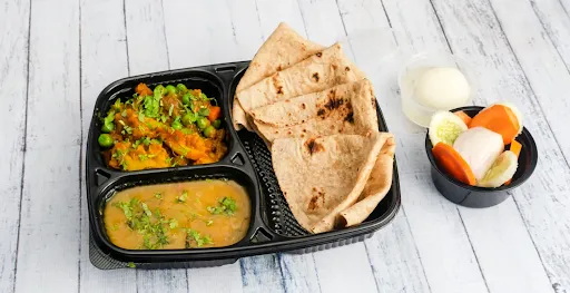 Veg Sabji +Dal + 4 Phulka+sweet Combo