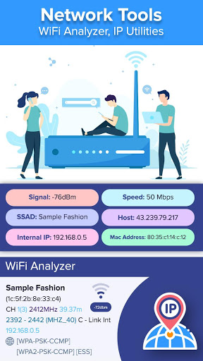 Screenshot Network Tools: WiFi Analyzer, 