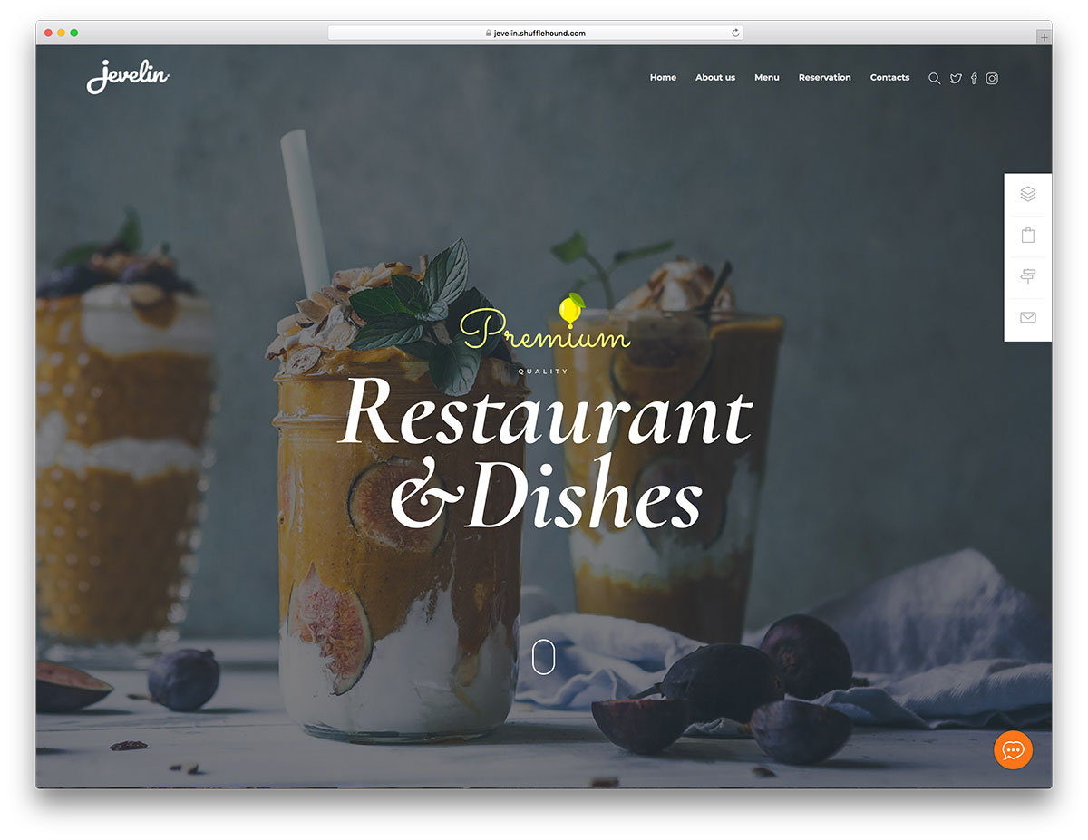 Diseño de WordPress para restaurantes finos