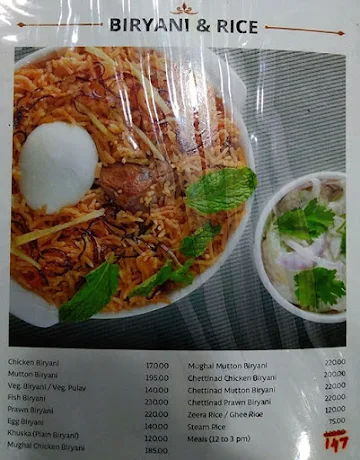 Cafe Amin menu 