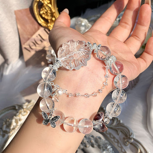 Title 1, Natural Crystal Original Design Crystal Bracele...