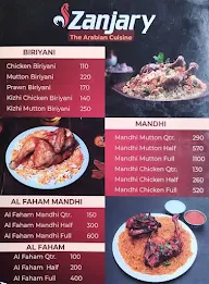 Zanjary Turkish Mandhi menu 2