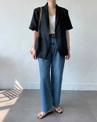 Title 20, Womens Cotton And Linen Short Sleeve Jacket Lo...