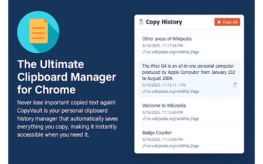 CopyVault - Advanced Clipboard Manager screenshot 2
