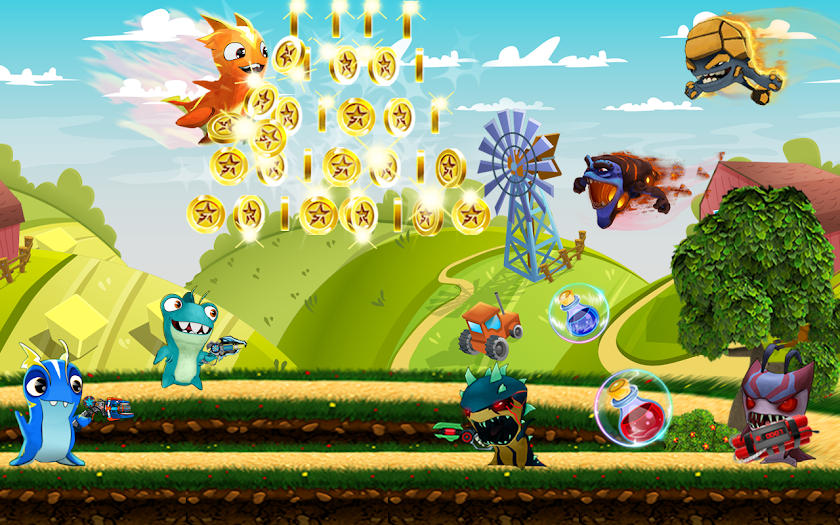Slugs Jetpack Fight World Screen 2