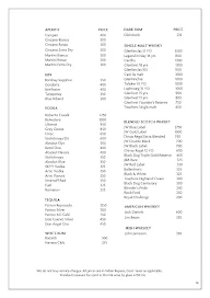 Connexions - Crowne Plaza menu 8