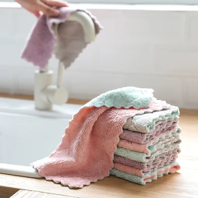 Double-sided strong absorbent rag