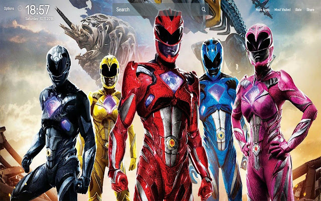 Power Rangers Movie New Tab Wallpapers