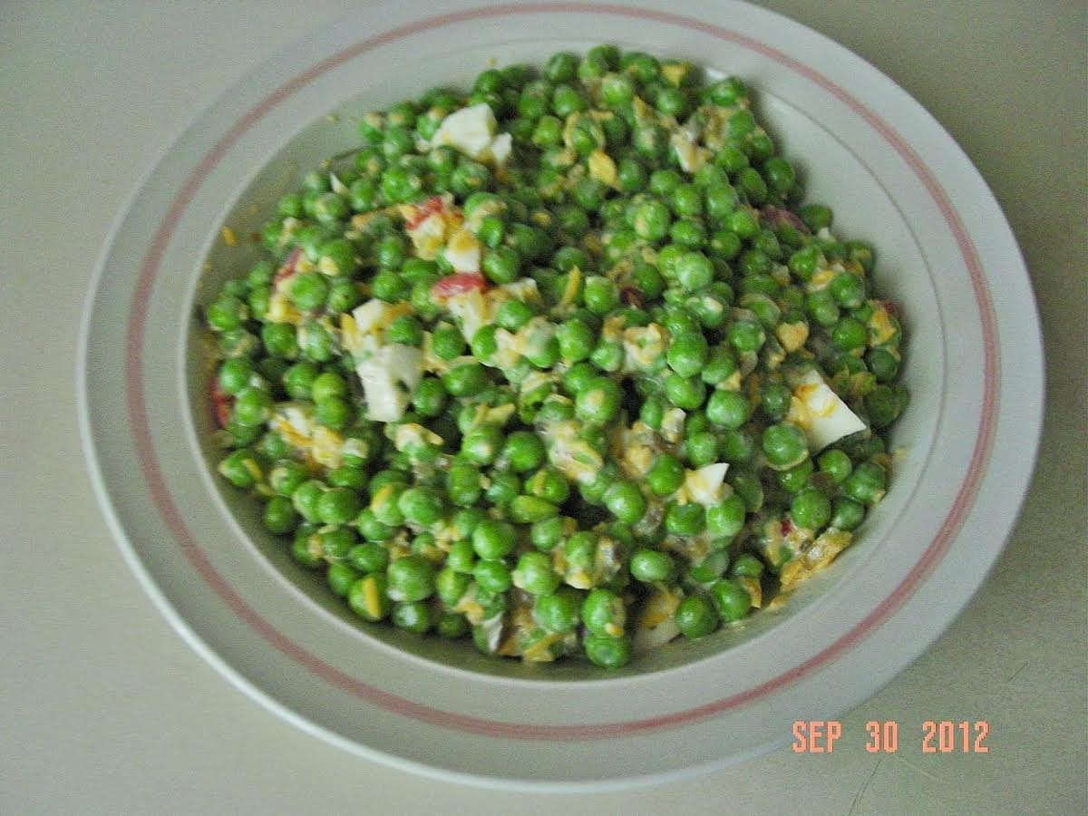 English Pea Salad | Just A Pinch Recipes