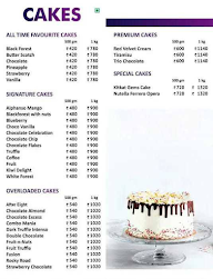 Chocolates & More menu 1