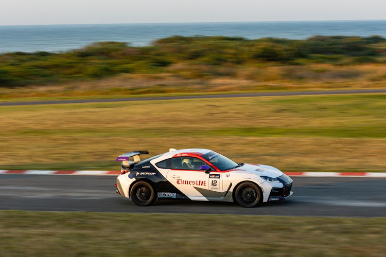 The TimesLIVE car at the scenic seaside East London circuit.