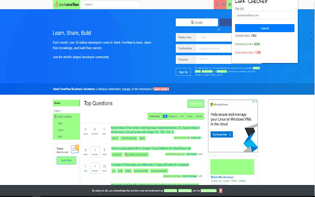 Link Checker chrome extension