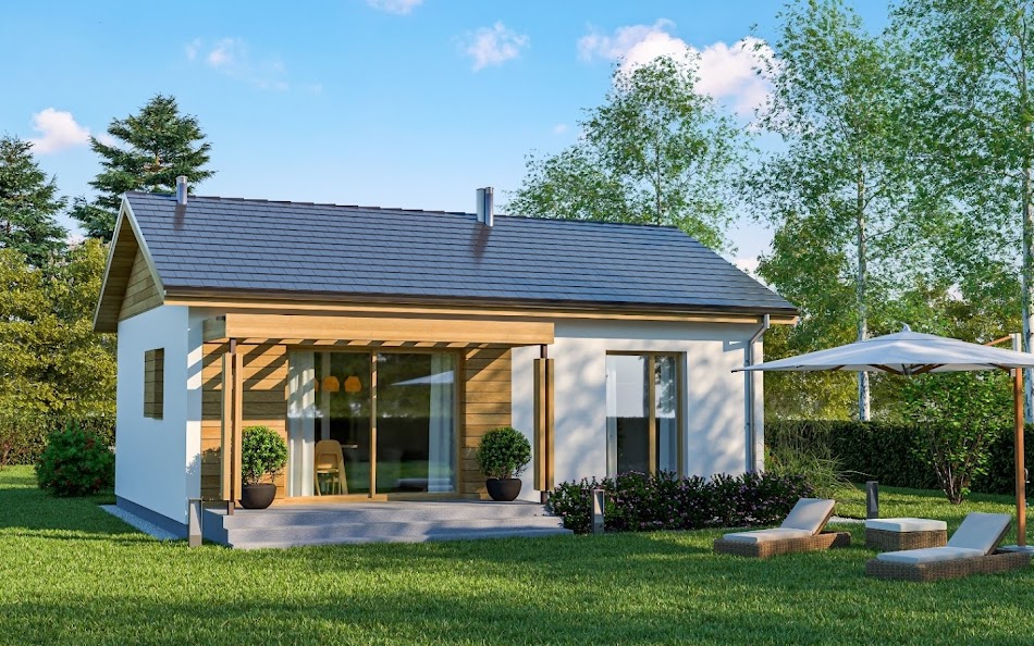 Wizualizacja 2 domu D326 - WT2021 wersja murowana