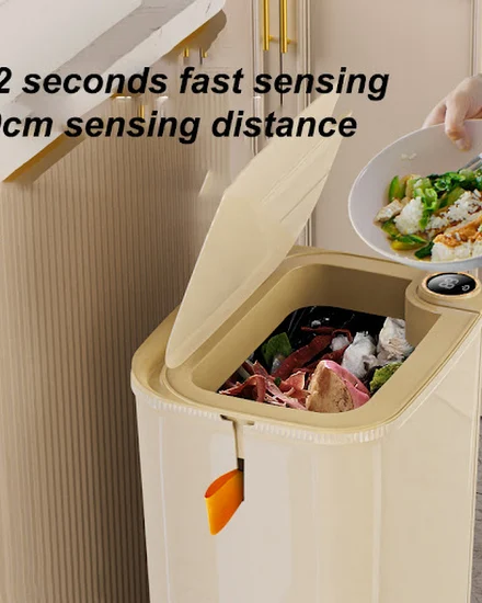 18/20L Smart Sensor Trash Can With Display Automatic Indu... - 0