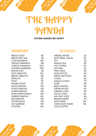 The Happy Panda menu 1