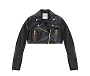 Cropped leather biker jacket, R4,499, Moschino [tv] H&M collection.