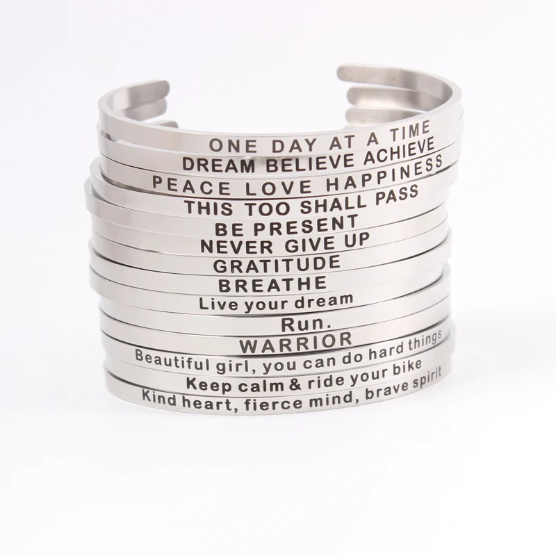 Title 7, 4mm Roestvrijstalen Letterarmband Personaliseer...